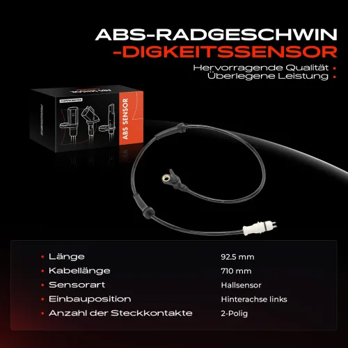 Sensor, Raddrehzahl Hinterachse links Frankberg 5481FB0031732 Bild Sensor, Raddrehzahl Hinterachse links Frankberg 5481FB0031732