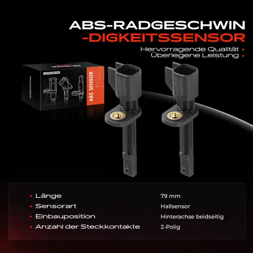 Sensor, Raddrehzahl Hinterachse beidseitig Frankberg 5481FB0031779 Bild Sensor, Raddrehzahl Hinterachse beidseitig Frankberg 5481FB0031779