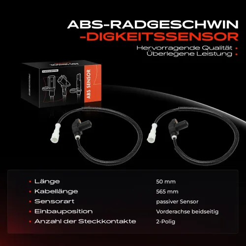 Sensor, Raddrehzahl Vorderachse beidseitig Frankberg 5481FB0031798 Bild Sensor, Raddrehzahl Vorderachse beidseitig Frankberg 5481FB0031798