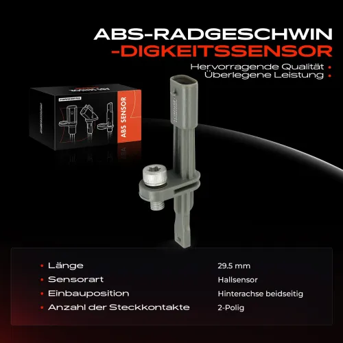 Sensor, Raddrehzahl Hinterachse beidseitig Frankberg 5481FB0031816 Bild Sensor, Raddrehzahl Hinterachse beidseitig Frankberg 5481FB0031816