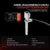 Sensor, Raddrehzahl Vorderachse beidseitig Frankberg 5481FB0031833 Bild Sensor, Raddrehzahl Vorderachse beidseitig Frankberg 5481FB0031833