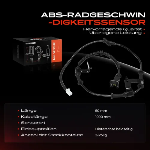 Sensor, Raddrehzahl Hinterachse beidseitig Frankberg 5481FB0031862 Bild Sensor, Raddrehzahl Hinterachse beidseitig Frankberg 5481FB0031862