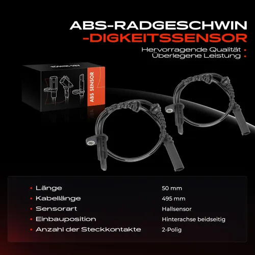 Sensor, Raddrehzahl Hinterachse beidseitig Frankberg 5481FB0031874 Bild Sensor, Raddrehzahl Hinterachse beidseitig Frankberg 5481FB0031874
