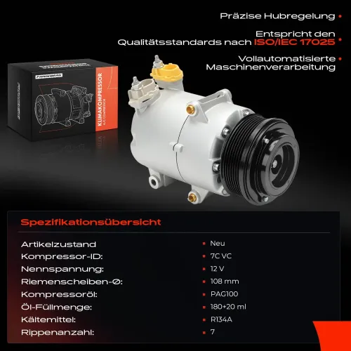 Kompressor, Klimaanlage Frankberg 5481FB0031907 Bild Kompressor, Klimaanlage Frankberg 5481FB0031907