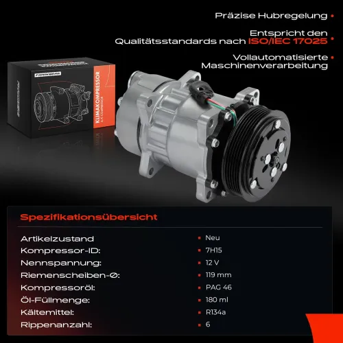 Kompressor, Klimaanlage Frankberg 5481FB0031913 Bild Kompressor, Klimaanlage Frankberg 5481FB0031913