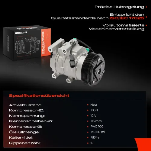 Kompressor, Klimaanlage Frankberg 5481FB0031927 Bild Kompressor, Klimaanlage Frankberg 5481FB0031927