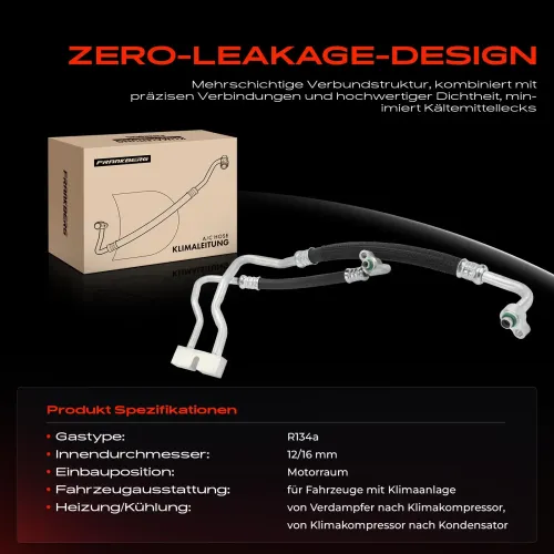 Hochdruck-/Niederdruckleitung, Klimaanlage Motorraum Frankberg 5481FB0031949 Bild Hochdruck-/Niederdruckleitung, Klimaanlage Motorraum Frankberg 5481FB0031949