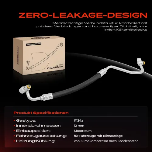 Hochdruck-/Niederdruckleitung, Klimaanlage Motorraum Frankberg 5481FB0031956 Bild Hochdruck-/Niederdruckleitung, Klimaanlage Motorraum Frankberg 5481FB0031956