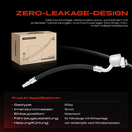Hochdruck-/Niederdruckleitung, Klimaanlage Motorraum Frankberg 5481FB0032008 Bild Hochdruck-/Niederdruckleitung, Klimaanlage Motorraum Frankberg 5481FB0032008