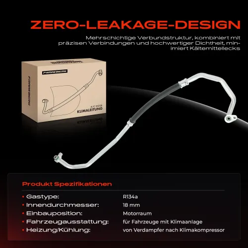 Hochdruck-/Niederdruckleitung, Klimaanlage Motorraum Frankberg 5481FB0032015 Bild Hochdruck-/Niederdruckleitung, Klimaanlage Motorraum Frankberg 5481FB0032015