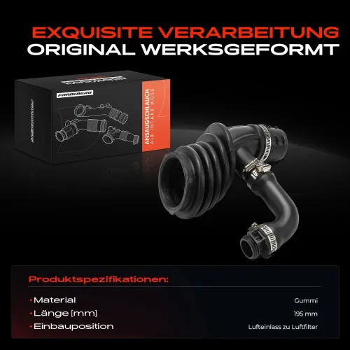 Ansaugschlauch, Luftfilter Lufteinlass zu Luftfilter Frankberg 5481FB0032063 Bild Ansaugschlauch, Luftfilter Lufteinlass zu Luftfilter Frankberg 5481FB0032063