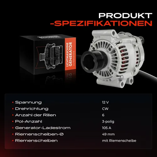 Generator 12 V Frankberg 5481FB0032070 Bild Generator 12 V Frankberg 5481FB0032070