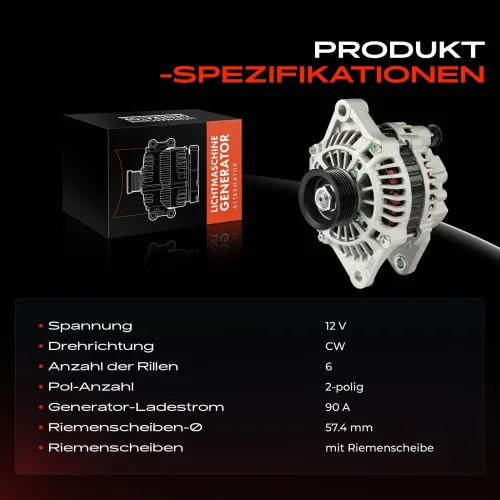 Generator 12 V Frankberg 5481FB0032132 Bild Generator 12 V Frankberg 5481FB0032132