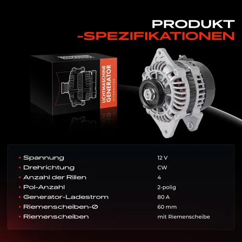 Generator 12 V Frankberg 5481FB0032167 Bild Generator 12 V Frankberg 5481FB0032167