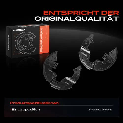 Spritzblech, Bremsscheibe Vorderachse beidseitig Frankberg 5481FB0032532 Bild Spritzblech, Bremsscheibe Vorderachse beidseitig Frankberg 5481FB0032532