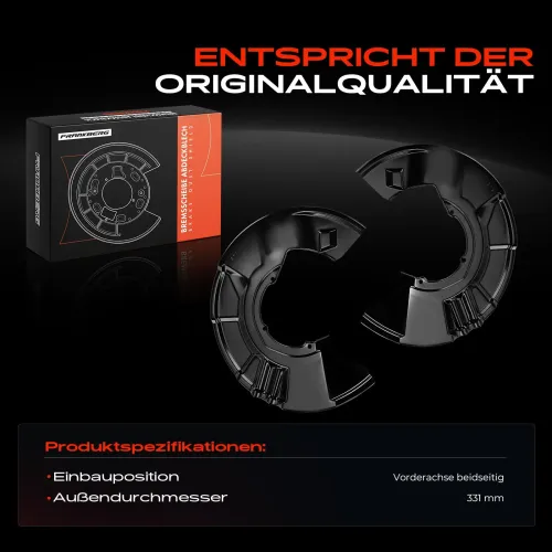 Spritzblech, Bremsscheibe Vorderachse beidseitig Frankberg 5481FB0032540 Bild Spritzblech, Bremsscheibe Vorderachse beidseitig Frankberg 5481FB0032540