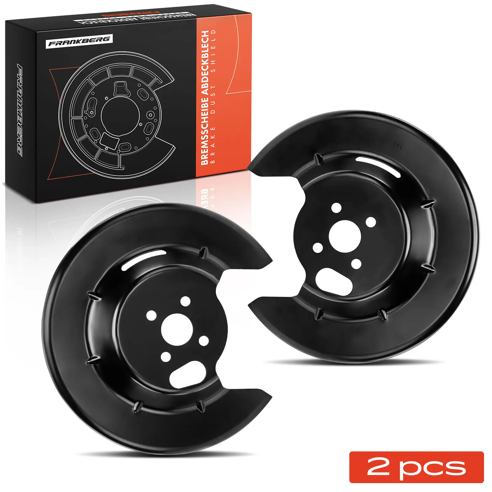 Spritzblech, Bremsscheibe Hinterachse beidseitig Frankberg 5481FB0032555