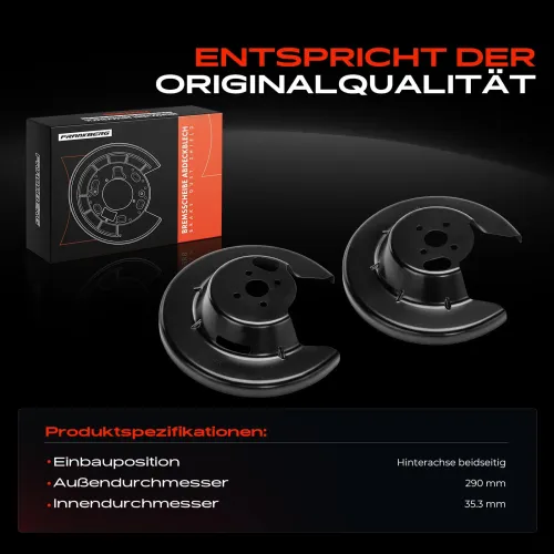 Spritzblech, Bremsscheibe Hinterachse beidseitig Frankberg 5481FB0032555 Bild Spritzblech, Bremsscheibe Hinterachse beidseitig Frankberg 5481FB0032555