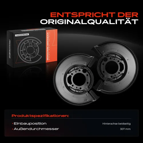 Spritzblech, Bremsscheibe Hinterachse beidseitig Frankberg 5481FB0032564 Bild Spritzblech, Bremsscheibe Hinterachse beidseitig Frankberg 5481FB0032564