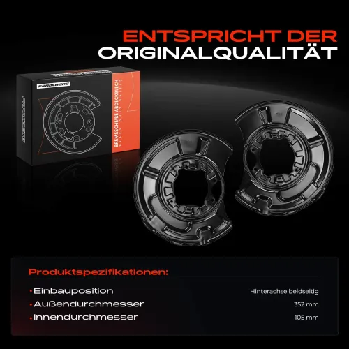 Spritzblech, Bremsscheibe Hinterachse beidseitig Frankberg 5481FB0032574 Bild Spritzblech, Bremsscheibe Hinterachse beidseitig Frankberg 5481FB0032574