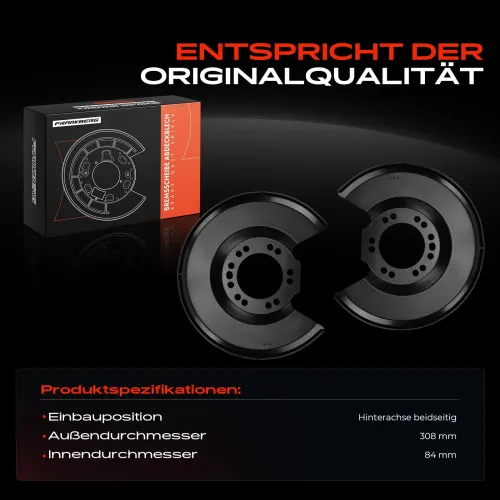 Spritzblech, Bremsscheibe Hinterachse beidseitig Frankberg 5481FB0032575 Bild Spritzblech, Bremsscheibe Hinterachse beidseitig Frankberg 5481FB0032575