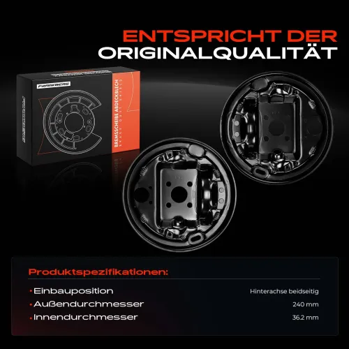 Spritzblech, Bremsscheibe Hinterachse beidseitig Frankberg 5481FB0032582 Bild Spritzblech, Bremsscheibe Hinterachse beidseitig Frankberg 5481FB0032582