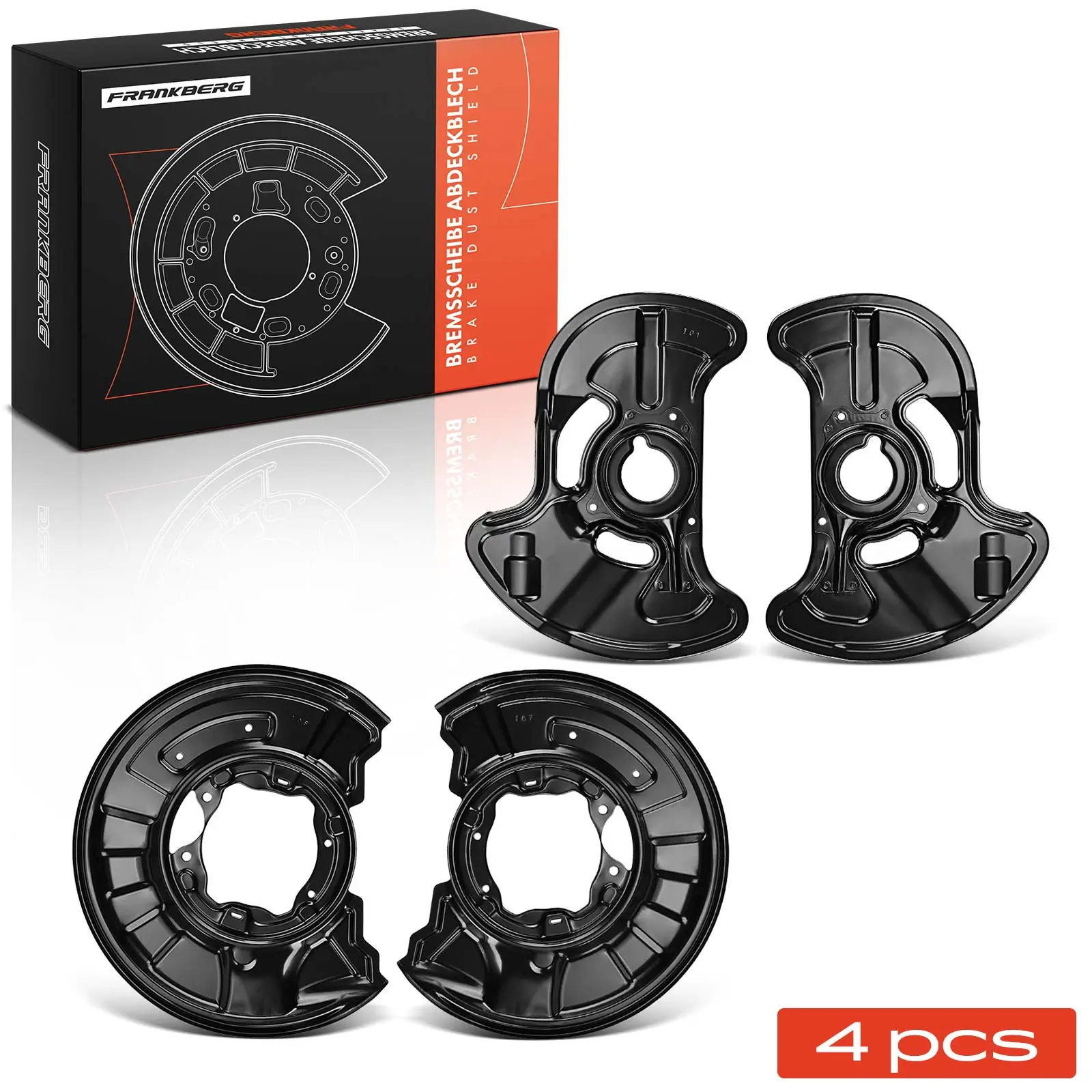 Spritzblech, Bremsscheibe vorne und hinten Frankberg 5481FB0032596