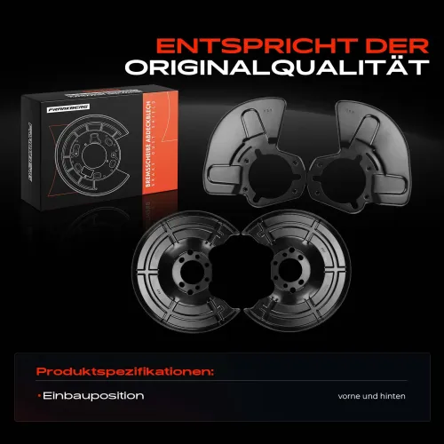 Spritzblech, Bremsscheibe vorne und hinten Frankberg 5481FB0032601 Bild Spritzblech, Bremsscheibe vorne und hinten Frankberg 5481FB0032601