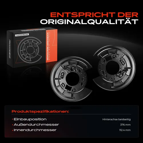 Spritzblech, Bremsscheibe Hinterachse beidseitig Frankberg 5481FB0032610 Bild Spritzblech, Bremsscheibe Hinterachse beidseitig Frankberg 5481FB0032610