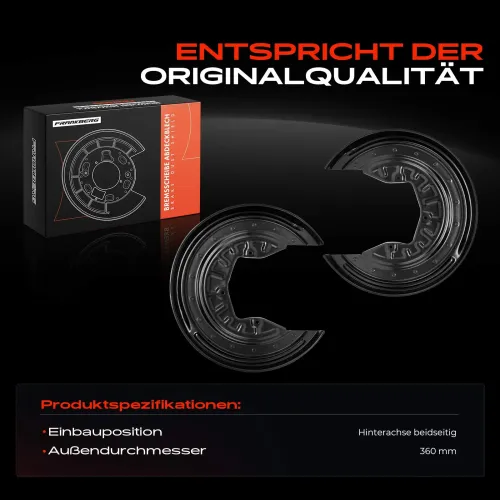 Spritzblech, Bremsscheibe Hinterachse beidseitig Frankberg 5481FB0032614 Bild Spritzblech, Bremsscheibe Hinterachse beidseitig Frankberg 5481FB0032614