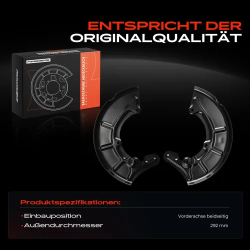 Spritzblech, Bremsscheibe Vorderachse beidseitig Frankberg 5481FB0032629 Bild Spritzblech, Bremsscheibe Vorderachse beidseitig Frankberg 5481FB0032629