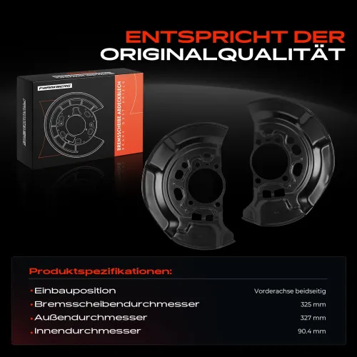 Spritzblech, Bremsscheibe Vorderachse beidseitig Frankberg 5481FB0032636 Bild Spritzblech, Bremsscheibe Vorderachse beidseitig Frankberg 5481FB0032636