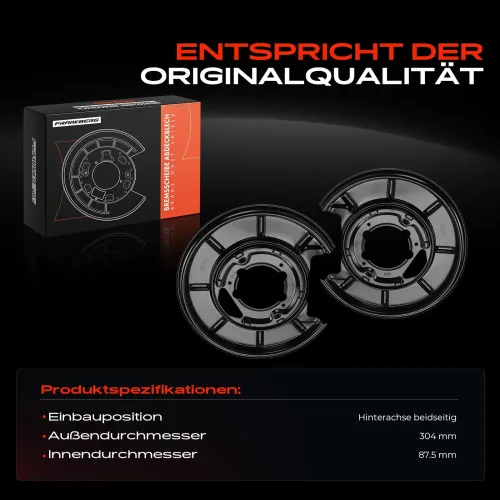 Spritzblech, Bremsscheibe Hinterachse beidseitig Frankberg 5481FB0032659 Bild Spritzblech, Bremsscheibe Hinterachse beidseitig Frankberg 5481FB0032659