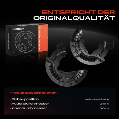 Spritzblech, Bremsscheibe Vorderachse beidseitig Frankberg 5481FB0032674 Bild Spritzblech, Bremsscheibe Vorderachse beidseitig Frankberg 5481FB0032674