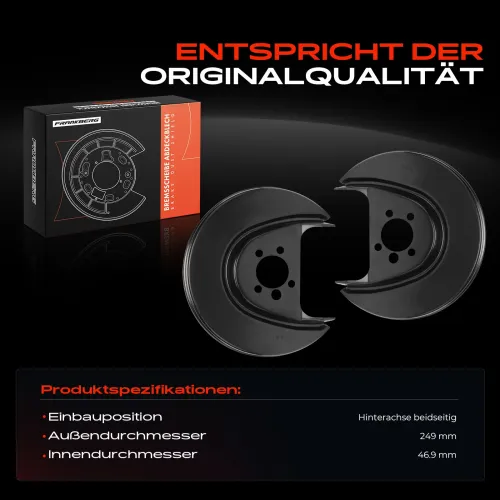 Spritzblech, Bremsscheibe Hinterachse beidseitig Frankberg 5481FB0032682 Bild Spritzblech, Bremsscheibe Hinterachse beidseitig Frankberg 5481FB0032682