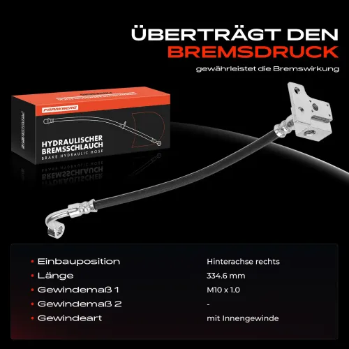 Bremsschlauch Hinterachse rechts Frankberg 5481FB0032699 Bild Bremsschlauch Hinterachse rechts Frankberg 5481FB0032699