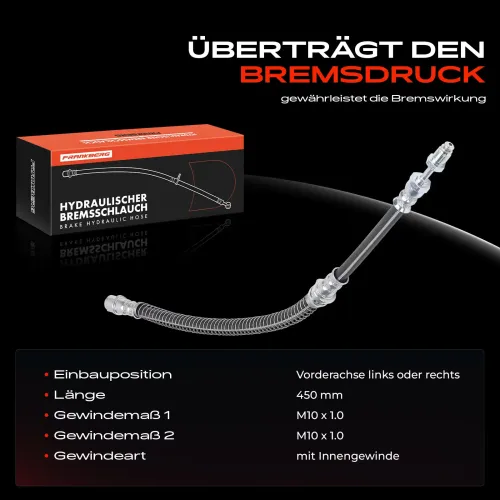 Bremsschlauch Vorderachse beidseitig Frankberg 5481FB0032711 Bild Bremsschlauch Vorderachse beidseitig Frankberg 5481FB0032711