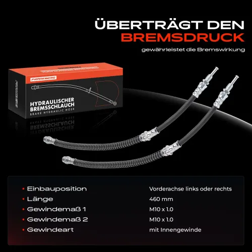 Bremsschlauch Vorderachse beidseitig Frankberg 5481FB0032712 Bild Bremsschlauch Vorderachse beidseitig Frankberg 5481FB0032712