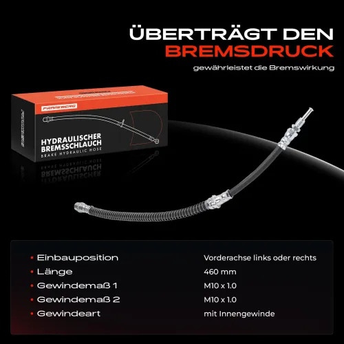 Bremsschlauch Vorderachse beidseitig Frankberg 5481FB0032713 Bild Bremsschlauch Vorderachse beidseitig Frankberg 5481FB0032713