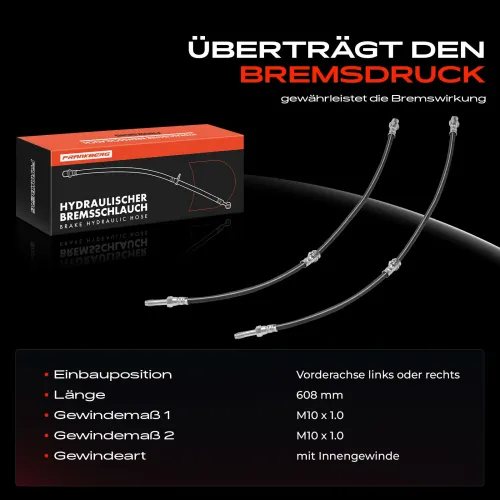 Bremsschlauch Vorderachse beidseitig Frankberg 5481FB0032714 Bild Bremsschlauch Vorderachse beidseitig Frankberg 5481FB0032714
