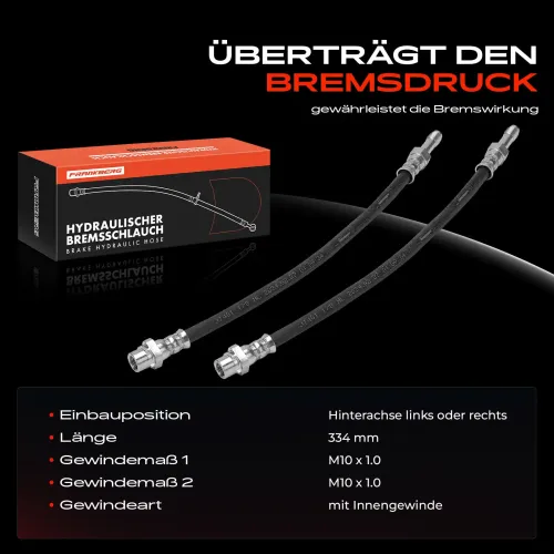 Bremsschlauch Hinterachse beidseitig Frankberg 5481FB0032716 Bild Bremsschlauch Hinterachse beidseitig Frankberg 5481FB0032716