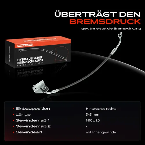 Bremsschlauch Hinterachse rechts Frankberg 5481FB0032730 Bild Bremsschlauch Hinterachse rechts Frankberg 5481FB0032730