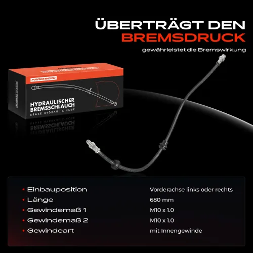 Bremsschlauch Vorderachse beidseitig Frankberg 5481FB0032734 Bild Bremsschlauch Vorderachse beidseitig Frankberg 5481FB0032734