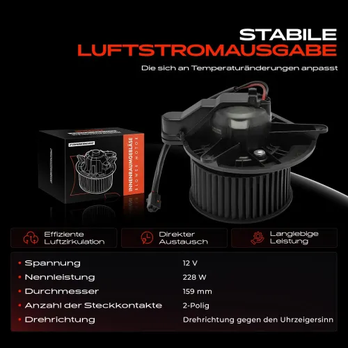 Innenraumgebläse 12 V Frankberg 5481FB0032751 Bild Innenraumgebläse 12 V Frankberg 5481FB0032751