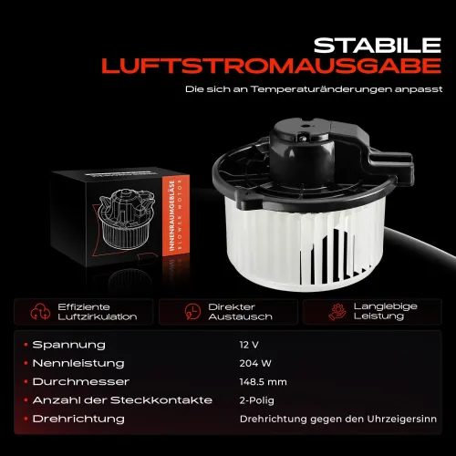 Innenraumgebläse 12 V Frankberg 5481FB0032753 Bild Innenraumgebläse 12 V Frankberg 5481FB0032753