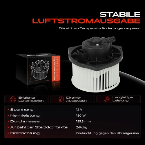 Innenraumgebläse 12 V Frankberg 5481FB0032754 Bild Innenraumgebläse 12 V Frankberg 5481FB0032754
