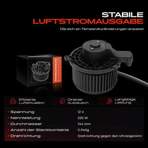 Innenraumgebläse 12 V Frankberg 5481FB0032759 Bild Innenraumgebläse 12 V Frankberg 5481FB0032759