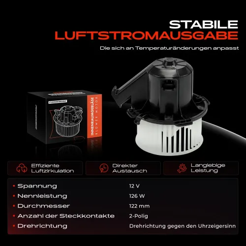Innenraumgebläse 12 V Frankberg 5481FB0032760 Bild Innenraumgebläse 12 V Frankberg 5481FB0032760