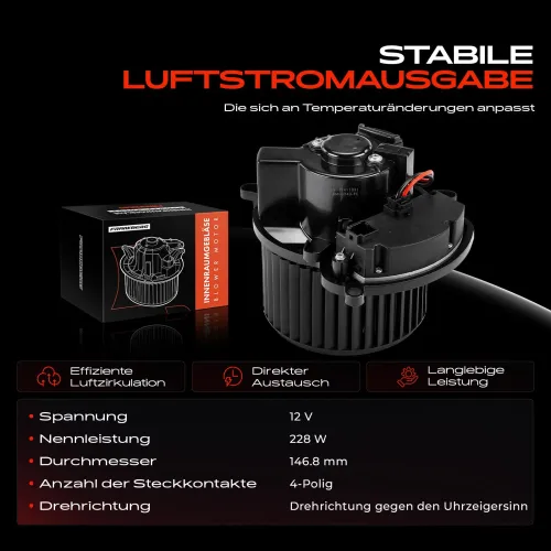 Innenraumgebläse 12 V Frankberg 5481FB0032763 Bild Innenraumgebläse 12 V Frankberg 5481FB0032763