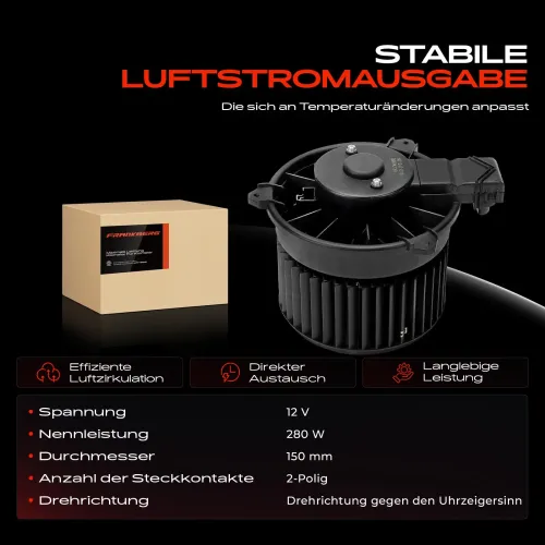 Innenraumgebläse 12 V Frankberg 5481FB0032769 Bild Innenraumgebläse 12 V Frankberg 5481FB0032769